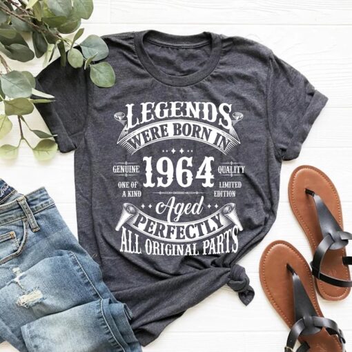 60th birthday gifts for women Shirt, Well Aged 1964 Tee, Vintage 1964 Shirt, Limited Edition, 1964 Vintage Shirt