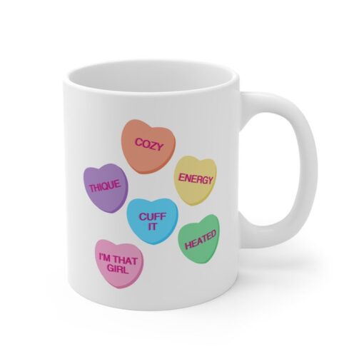 Beyonce Renaissance Candy Hearts Mug 11oz, Beyonce Valentines Day Mug, Renaissance Mug, Beyonce Fan Valentine's Gift