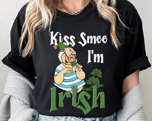 Vintage Peter Pan Smee Kiss Smee I'm Irish Shirt, Disney Irish Shamrock T-shirt, Disneyland Family Vacation