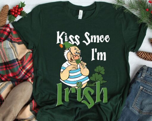 Vintage Peter Pan Smee Kiss Smee I'm Irish Shirt, Disney Irish Shamrock T-shirt, Disneyland Family Vacation