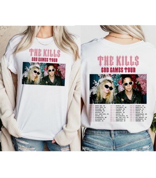 The Kills God Games Tour 2024 Shirt, The Kills Band Fan Shirt, The Kills 2024 Concert Shirt, God Games Tour Shirt