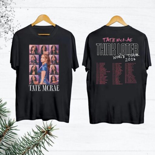 Vintage Tate McRae 2024 Concert T-Shirt, The Think Later World Tour 2024 Shirt, Tate McRae Fan Gift Shirt