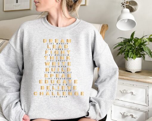 Black History Sweatshirt, Dream Like Martin Sweatshirt, Black Lives Matter, Equality Hoodie, Black History Month