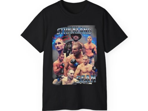 sean strickland american psycho shirt Vintage Style UFC Fighter T-Shirt | Sean Strickland T-Shirt Merch