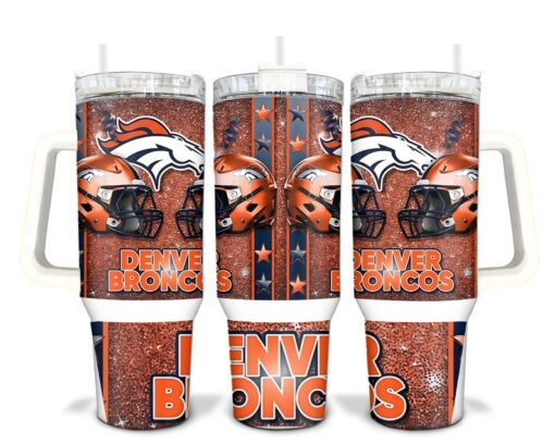 Denver Football Team Sublimated 40oz Quencher Tumbler