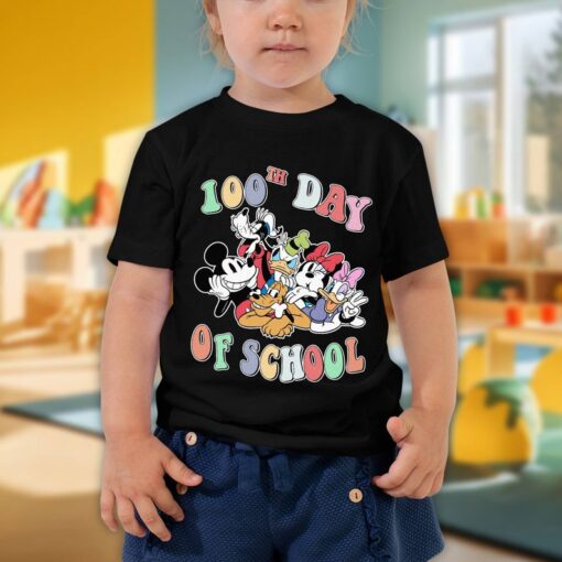 Mickey And Friends 100th Day of School Shirt, Mickey Minnie 100 Days of School Shirt