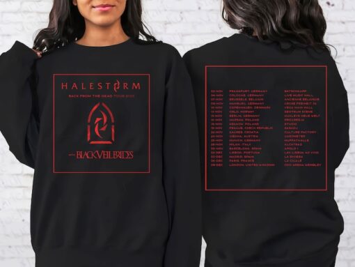 Halestorm and Black Veil Brides Fall Tour 2023 Shirt, Halestorm Band Fan, Black Veil Brides 2023 Shirt, Sweatshirt