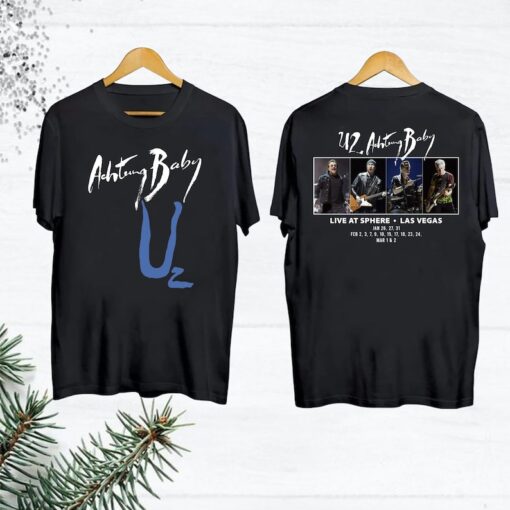 Achtung Baby Tour 2024 U2 Band TShirt, Achtung Baby Live At Sphere Shirt, Joshua Tree U2 Shirt