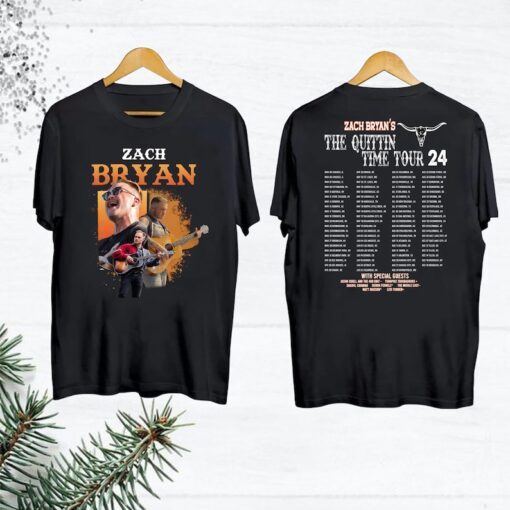 Zach Bryan 2024 Tour T-Shirt, The Quittin Time Tour 2024 Zach Bryan T-Shirt, Vintage Zach Bryan Shirt