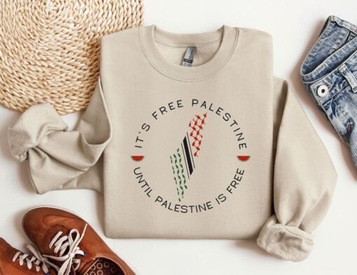 Palestine Map Kufiya Sweatshirt, Palestine Pattern Hoodie, Activist Sweatshirt, Gaza Hoodie, Human Rights Sweater