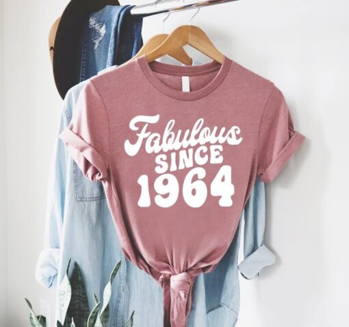 60th Birthday Tshirt,Fabulous Since 1964 Shirt,Sixty Birthday Shirt,Born In 1964 Shirt,60th Birthday Gifts