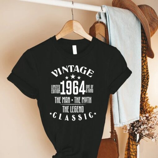 60th Birthday Shirt, Dad Birthday Gift, 60th Birthday Gift For Men, Vintage 1964 T-Shirt, 60th Birthday Friend Gift Tee