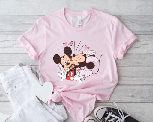 Vintage Mickey and Minnie Sweatshirt,Disney Valentine's Day Shirt,Disney Vacation T-shirt,Disney Couple Tee