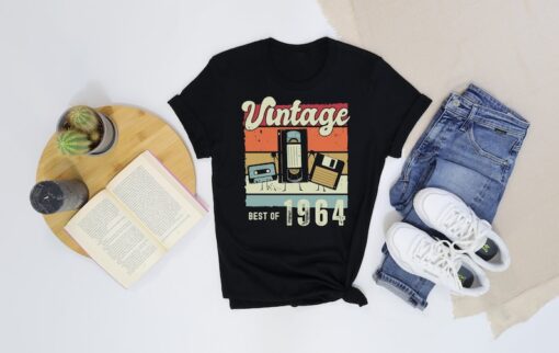 60th Birthday Shirt, Vintage 60th Birthday T-Shirt, Vintage 1964 Limited Edition Cassette Shirt, Vintage 1964 Tee