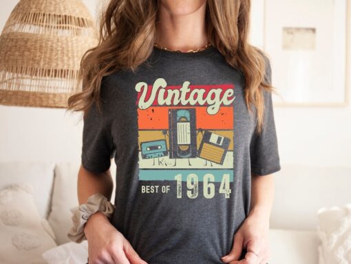 60th Birthday Shirt, Vintage 60th Birthday T-Shirt, Vintage 1964 Limited Edition Cassette Shirt, Vintage 1964 Tee