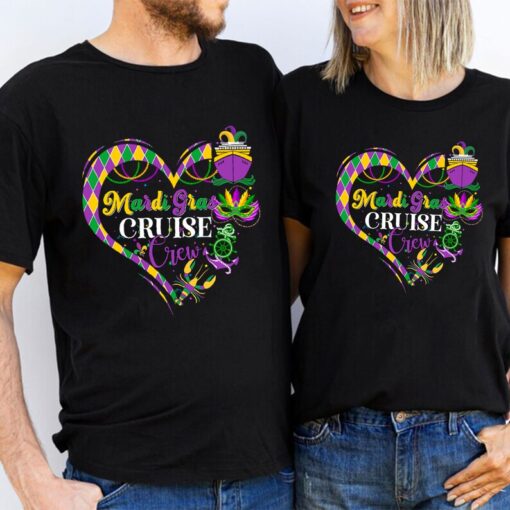 Mardi Gras Cruise Crew Shirt, Family Vacation Cruise Shirt, Mardi Gras Cruise Squad Shirts