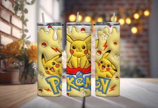 Catch The Powerful Yellow Animation Character Tumbler - Chu Know There Is Not a Cuter Tumbler to Gift to the Rosie Cheek