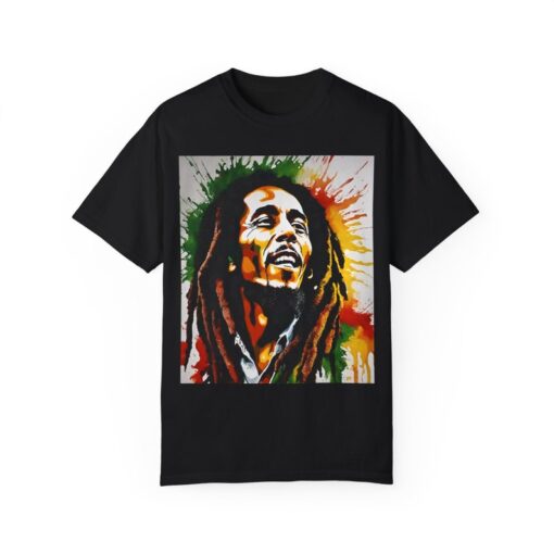 Bob Marley Splatter Paint Art T-shirt, Bob Marley Shirt, Bob Marley Rasta Shirt, Bob Marley Reggae T-shirt