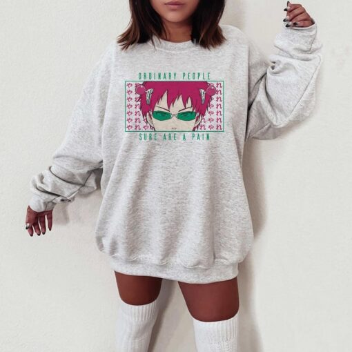 SAIKI KUSUO shirt, The Disastrous Life of Saiki K Unisex Sweatshirt