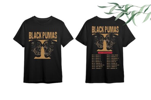 Black Pumas 2023 2024 Tour Shirt, Black Pumas Band Fan Shirt, Black Pumas Tour Shirt For Fan