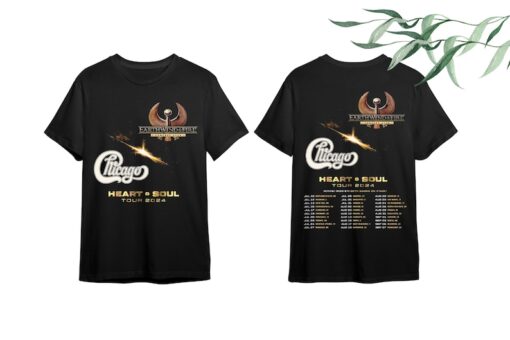 Earth Wind And Fire And Chicago Tour 2024 Shirt, Heart & Soul Tour 2024 Shirt, Earth Wind And Fire Concert 2024 Shirt