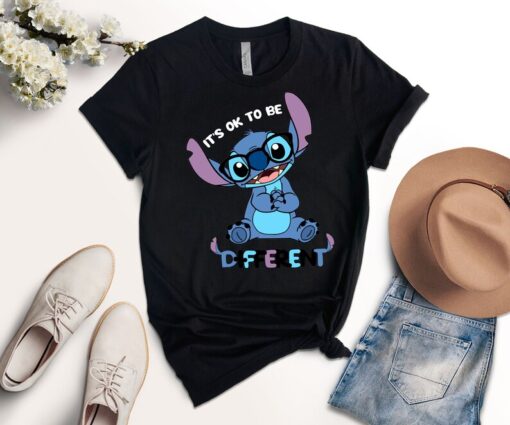 Autism Awareness Disney Stitch Shirt, It's Ok To Be Different Shirt, Shirt For Autism Who Loves Stitch