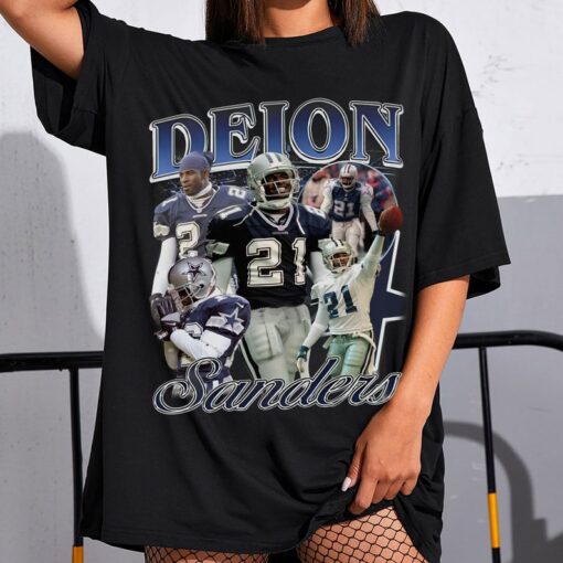 Deion Sanders Shirt, Vintage 90s Graphic Style Deion Sanders T-Shirt, Retro Deion Sanders Oversized Tee, Football Hoodie