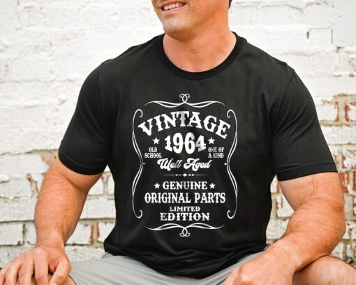 1964 Vintage Shirt, 1964 Well Aged Shirt, 60th Birthday Shirt, 60th Original Parts Shirt, 1964 Limited Edition Shirt