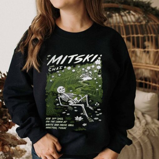 Mitski Shirt, Skelleton Mitski with Chai shirt, Skull Mitsk-i Concerts Fans Gift Shirt