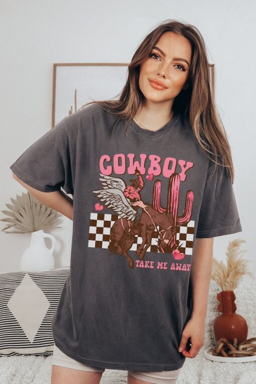 Western valentine shirt, Retro Valentine's Day t-shirt, Cowboy valentines, Funny Valentines tee, Galentines day gift