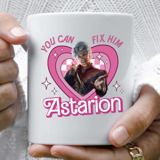 You Can Fix Him Mug, Astarion Baldurs Gate 3 Merch Mug, Astarion High Elf Coffee Mug, Astarion Rogue Mug, Video Game