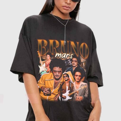 Vintage Bruno Mars 90s Shirt, Bruno Mars Bootleg Tee, Retro Bruno Mars Shirt For Fan, Bruno Mars Unisex Y2k Clothing