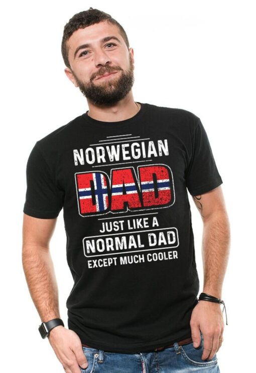 Norwegian Dad Father Day Gift Tshirt Birthday Gift For Dad Norway Norwegian Dad T-shirt Gift For Father Fathers Day Gift