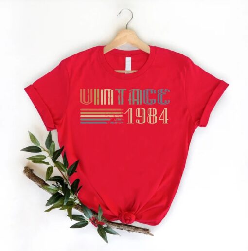 40 Years Birthday Shirt, 1984 Birthday Shirt, Retro 40th Birthday Tee, Vintage 1984 Shirt, 1984 Birthday Tee