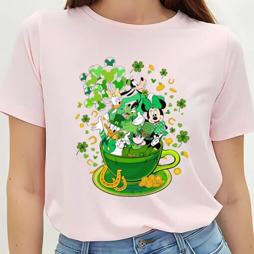 Disney Mickey and Friends St. Patrick's Day Shirt, Disney Saint Patrick's Day Gift, Disneyland 2024 Family Vacation