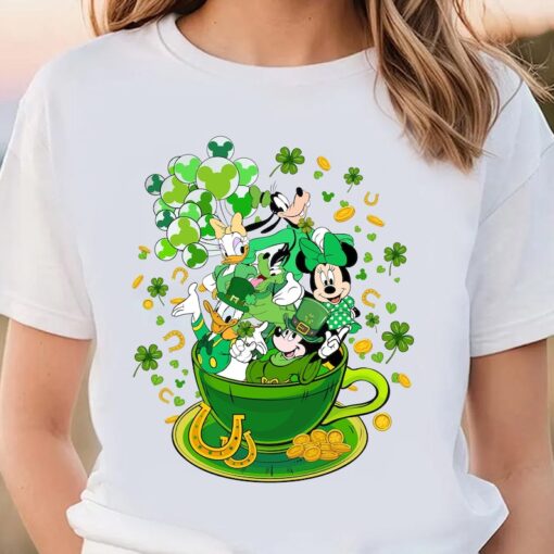 Disney Mickey and Friends St. Patrick's Day Shirt, Disney Saint Patrick's Day Gift, Disneyland 2024 Family Vacation