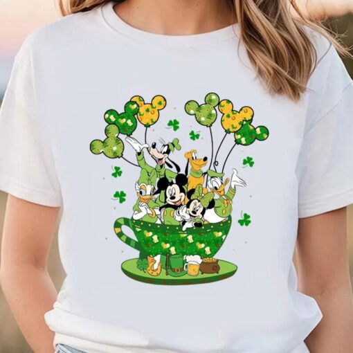 Disney Mickey and Friends St. Patrick's Day Shirt, Disneyland 2024 Family Vacation, Disney Saint Patrick's Day Gift