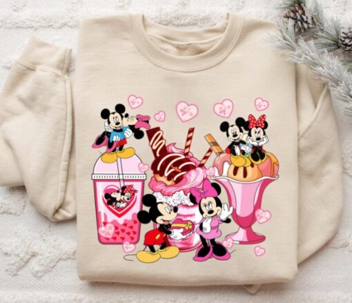 Minnie and Mickey Snacks Shirts and Sweatshirts, Valentine's Day Gift, Matching Shirt, Disneyland Trip Shirt