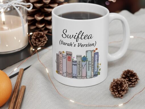 Swiftea Custom Mug, Gift for Music Lover, Taylors books, Gift for Her, Taylor Mug, Album Mug, Fan Mug, Swift Gift