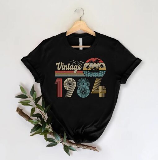 1984 Vintage Birthday T-Shirt, 40th Birthday Gift for Friend, 40 Birthday Shirts, Classic 1984 Shirt