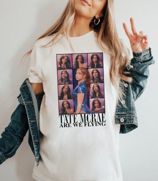 Funny Tate Mcrae Shirt, All I Wanna Be Are We Flying Tour Merch Shirt