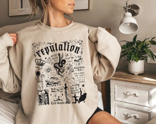 Vintage Taylor Reputation Tee, Reputation Sweatshirt, Reputation Merch, Reputation Sweatshirt, Swiftie Sweatshirt