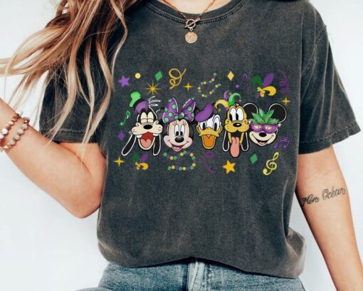 Disney Mickey and Friends Mardi Gras 2024 shirt, Disney Mardi Gras shirts, Disney Matching Trip 2024 shirt