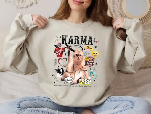 Karma Is A Cat Sweatshirt, Eras Tour Movie Hoodie, Taylor's Version Tee, Concert Outfit, Eras Tour Tee