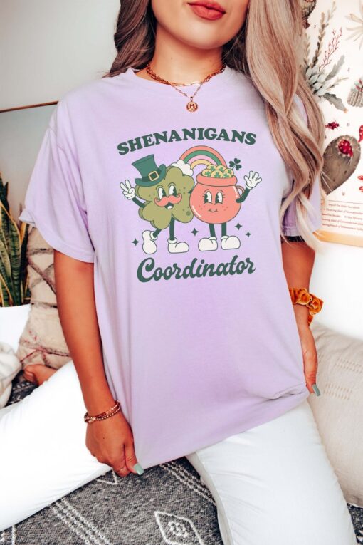 Shenanigans Coordinator Shirt, Comfort Colors, St. Patrick's Day Teacher Shirt, Funny St Patrick's Day