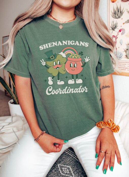 Shenanigans Coordinator Shirt, Comfort Colors, St. Patrick's Day Teacher Shirt, Funny St Patrick's Day