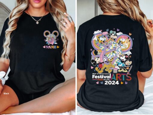 Epcot International Festival of the Arts 2024 Shirt, Mickey & friends Figment shirts, Disney Epcot Shirt