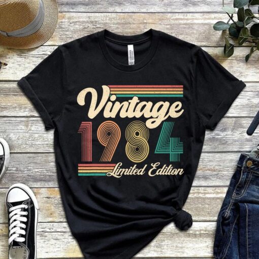 40th Birthday Vintage Shirt, Vintage 1984 Shirt, 40th Birthday Gift For Women, 40th Birthday Gift For Men