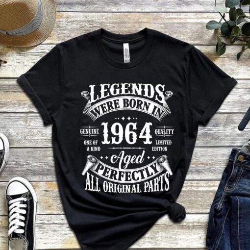 60th birthday gifts for women Shirt, Well Aged 1964 Tee, Vintage 1964 Shirt, Limited Edition, 1964 Vintage Shirt