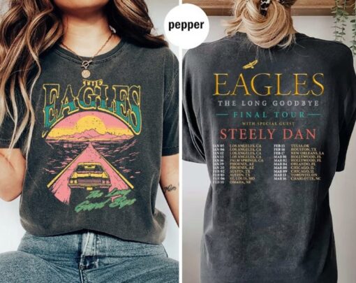 The Eagles 2024 Tour Shirt, Eagles Long Goodbye Tour 2024, The Eagles Band, The Eagles 2024 Tour Shirt, Comfort Colors